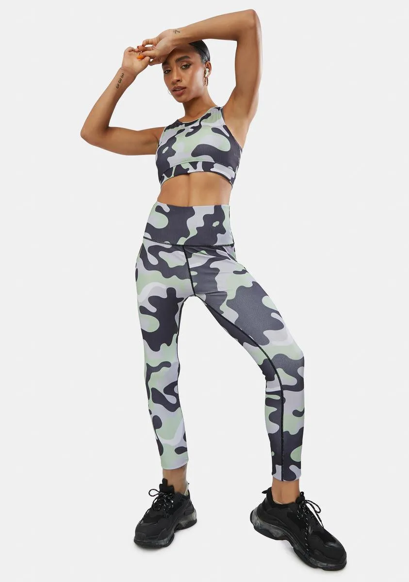 Dove Reporting 4 Duty Camo Sports Bra sold by Dolls Kill product image thumbnail 3