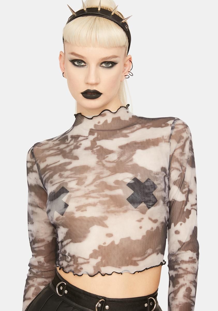 Alternative Dye Crop Top sold by Dolls Kill