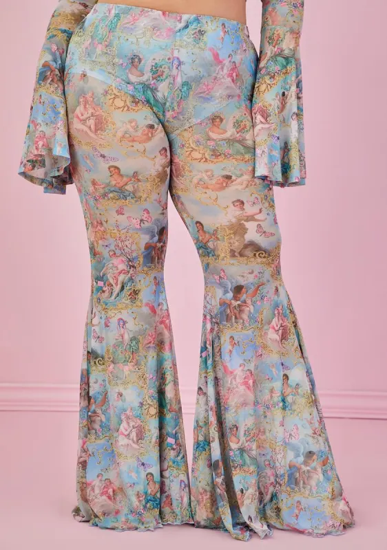 Plus Divine Lush Opulence Flare Pants sold by Dolls Kill