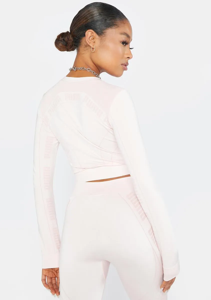 Lotus Evostripe Long Sleeve Crop Top sold by Dolls Kill product image thumbnail 4