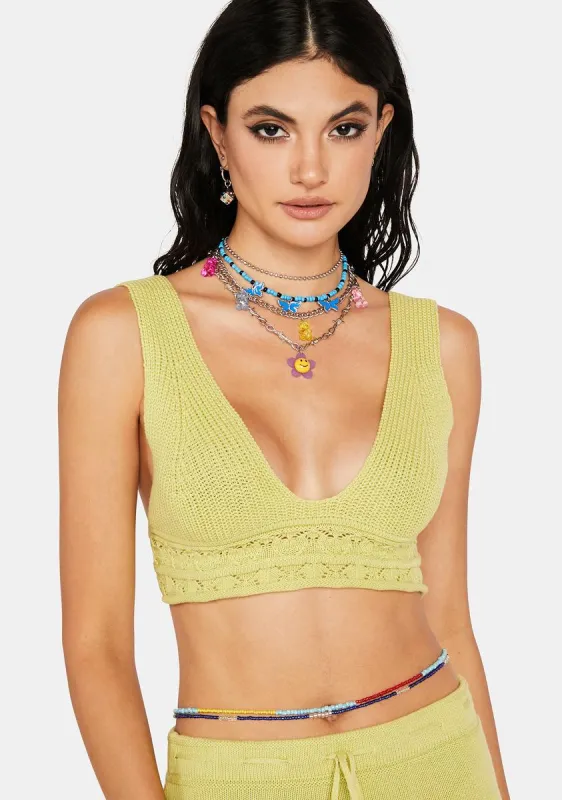 Follow The Bliss Crochet Top sold by Dolls Kill