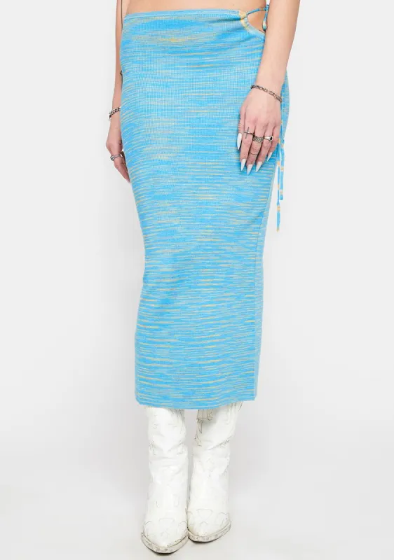 Sky Chasing The Sun Midi Skirt sold by Dolls Kill