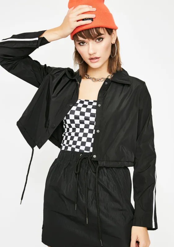 Outta Control Cropped Jacket sold by Dolls Kill