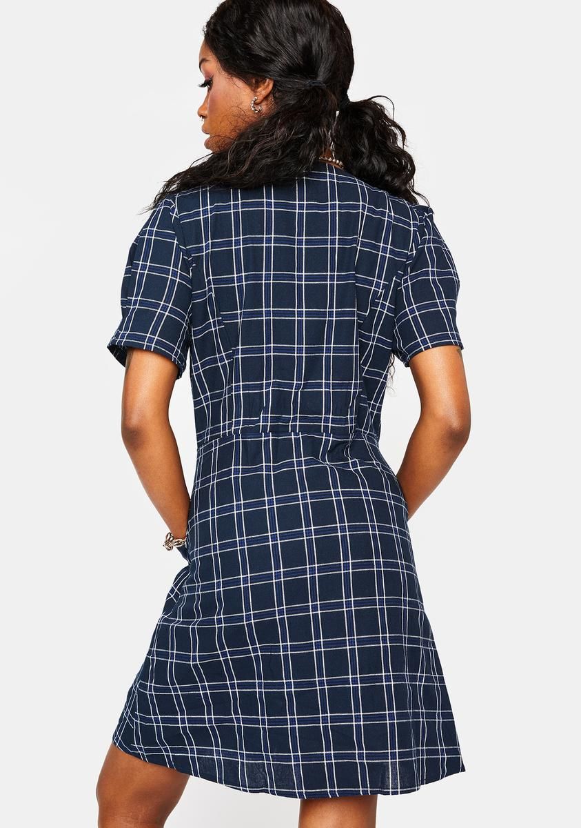 Got You Addicted Plaid Mini Dress sold by Dolls Kill product image thumbnail 4