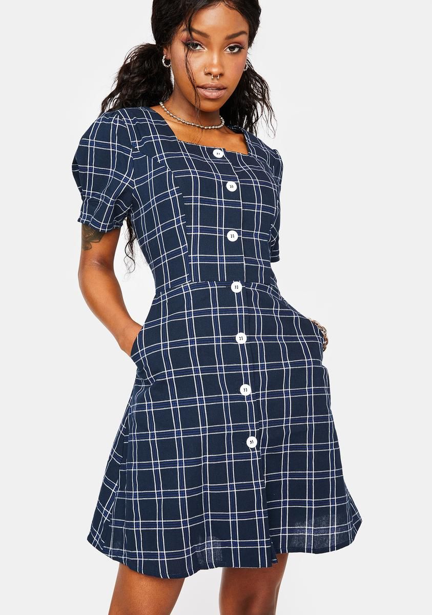 Got You Addicted Plaid Mini Dress sold by Dolls Kill