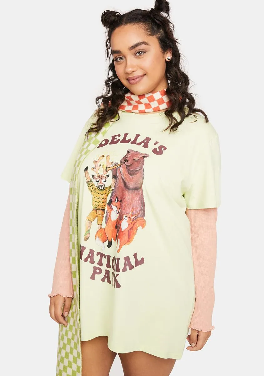 Plus Crystal Cabins Oversized Graphic Tee sold by Dolls Kill