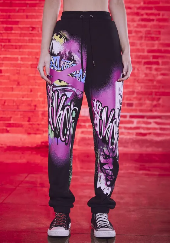 Pretty Riot Graphic Sweatpants sold by Dolls Kill