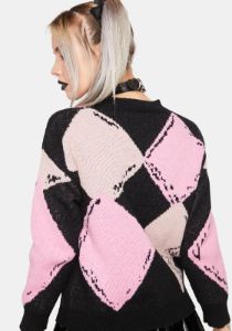 Don't Like U Argyle Sweater sold by Dolls Kill
