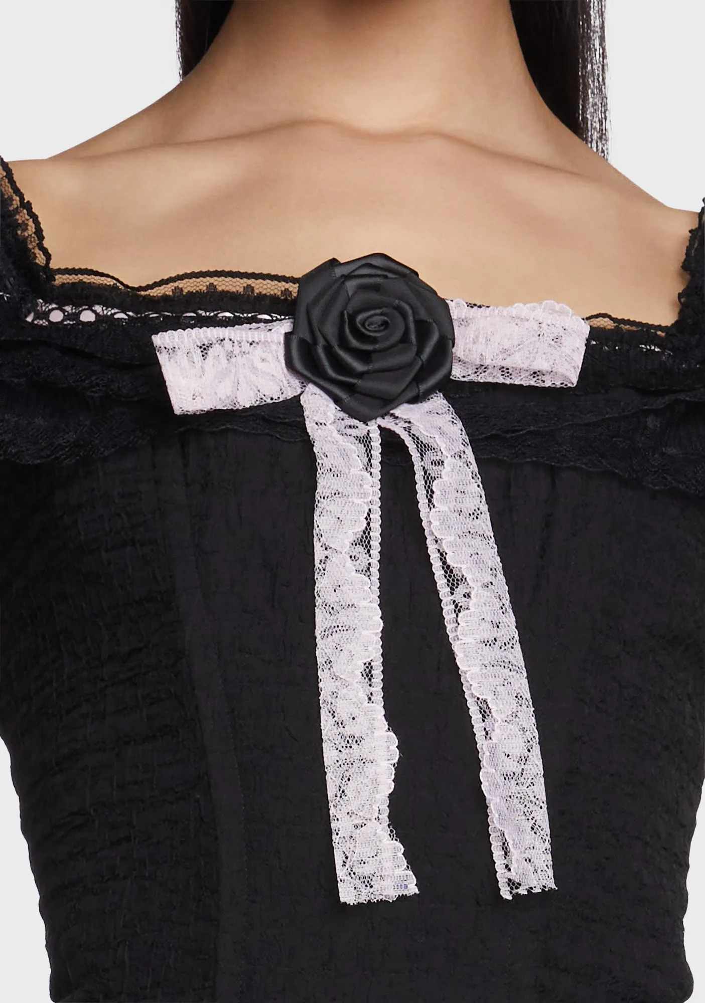 Rose Lace Up Mini Dress sold by Dolls Kill product image thumbnail 2