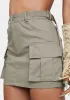 Olive Make It Hot Cargo Mini Skirt sold by Dolls Kill