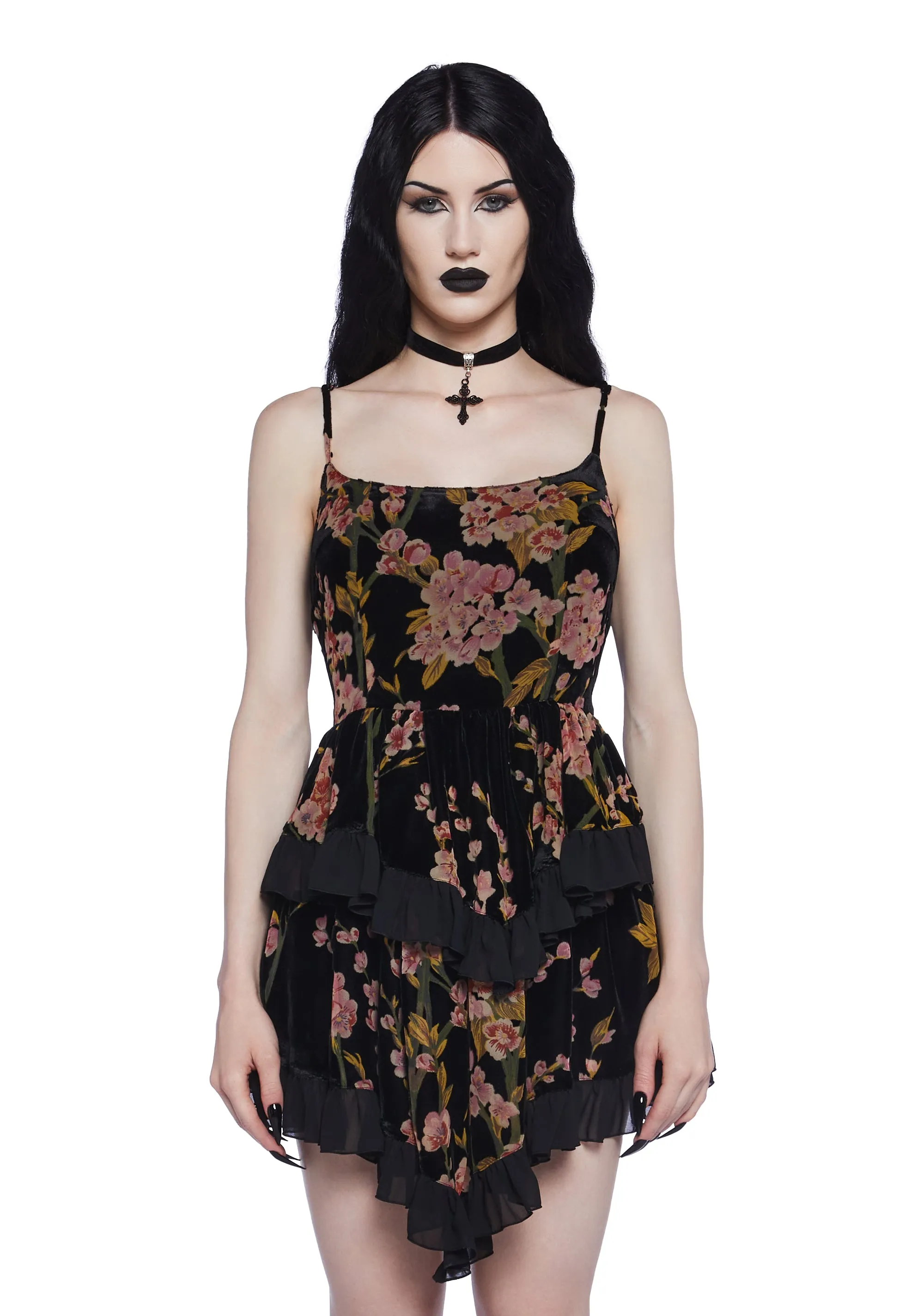 Magical Hearts Velvet Mini Dress sold by Dolls Kill