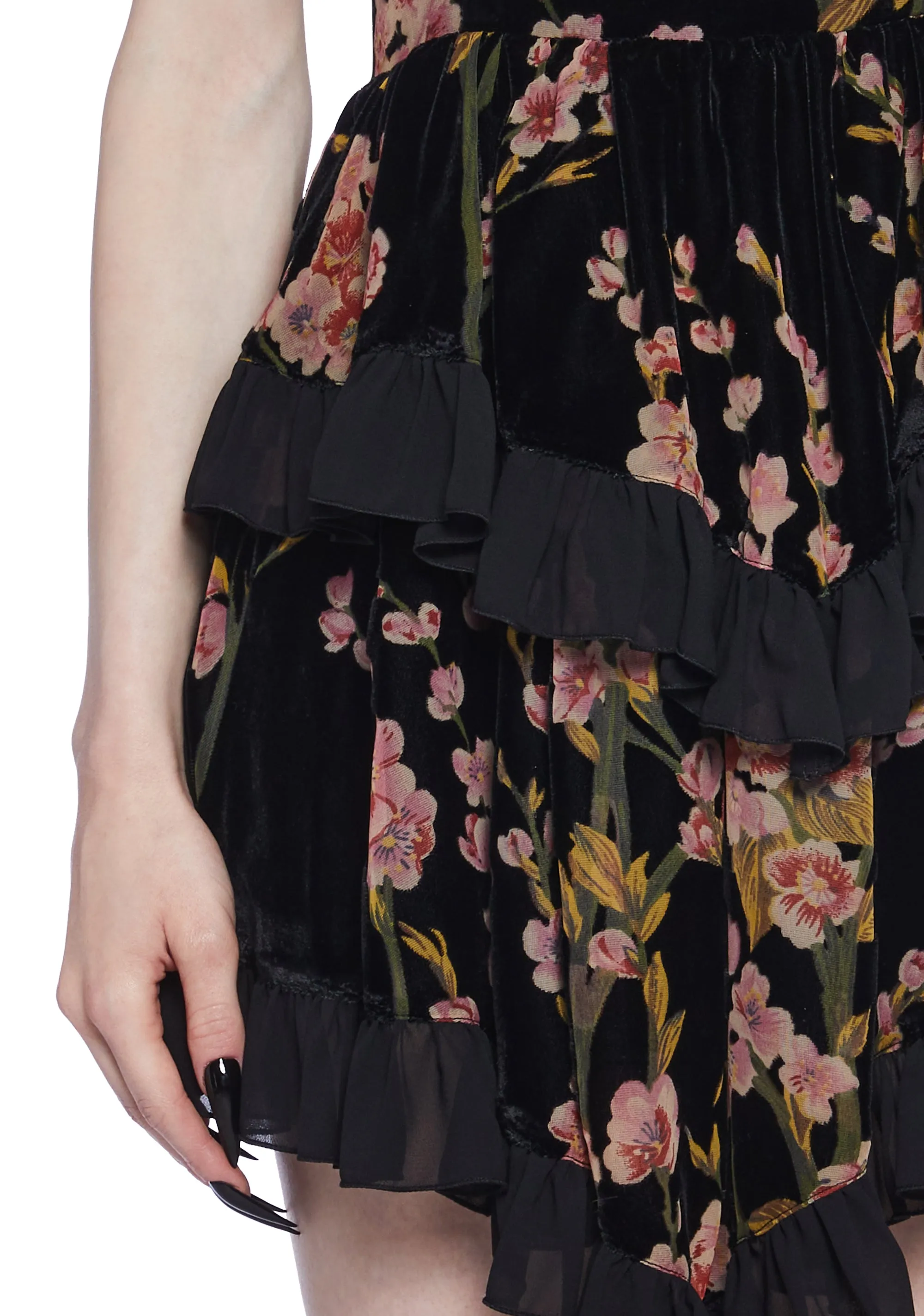 Magical Hearts Velvet Mini Dress sold by Dolls Kill product image thumbnail 2