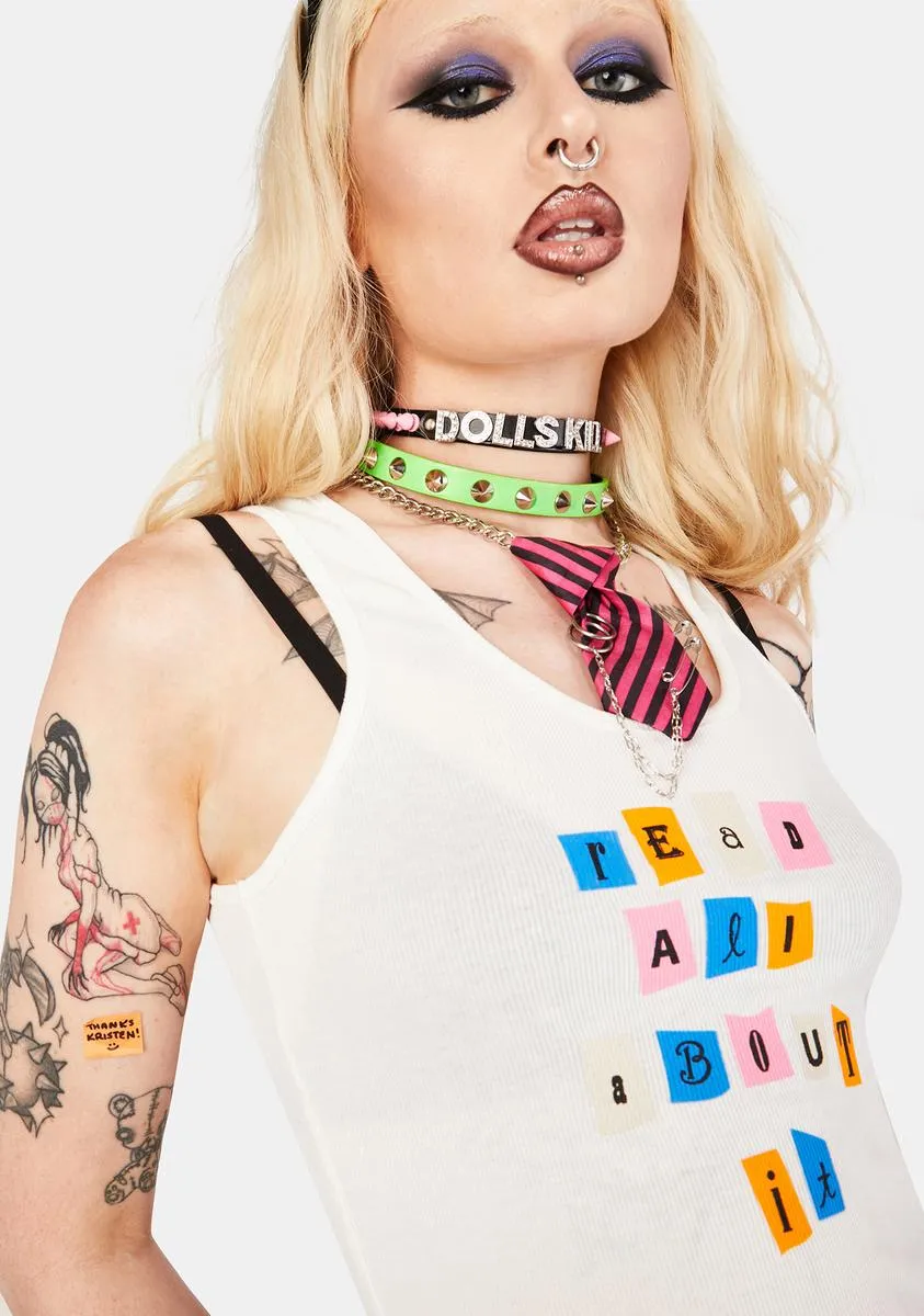 International Blogger Graphic Tank sold by Dolls Kill product image thumbnail 2