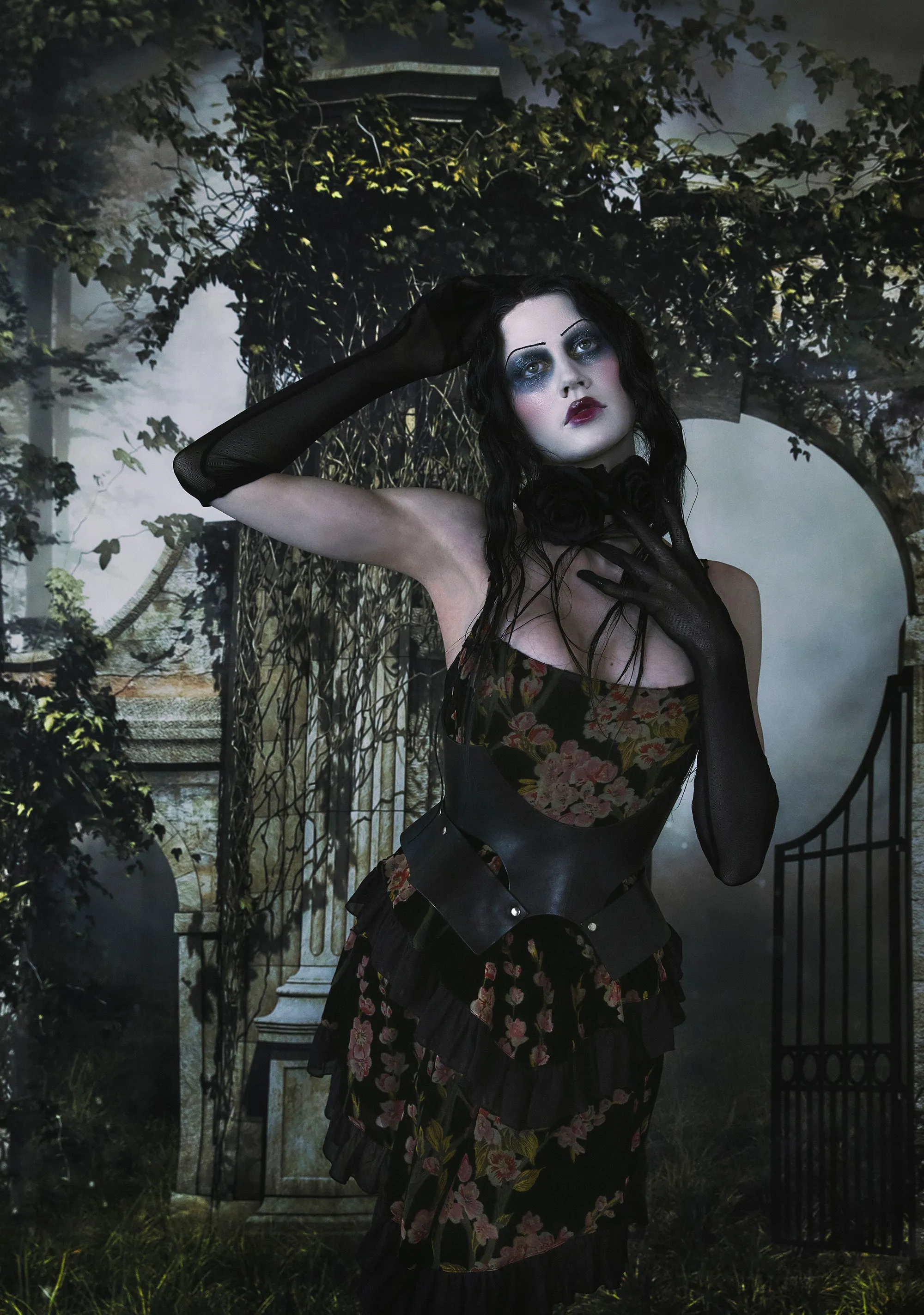 Magical Hearts Velvet Mini Dress sold by Dolls Kill product image thumbnail 4