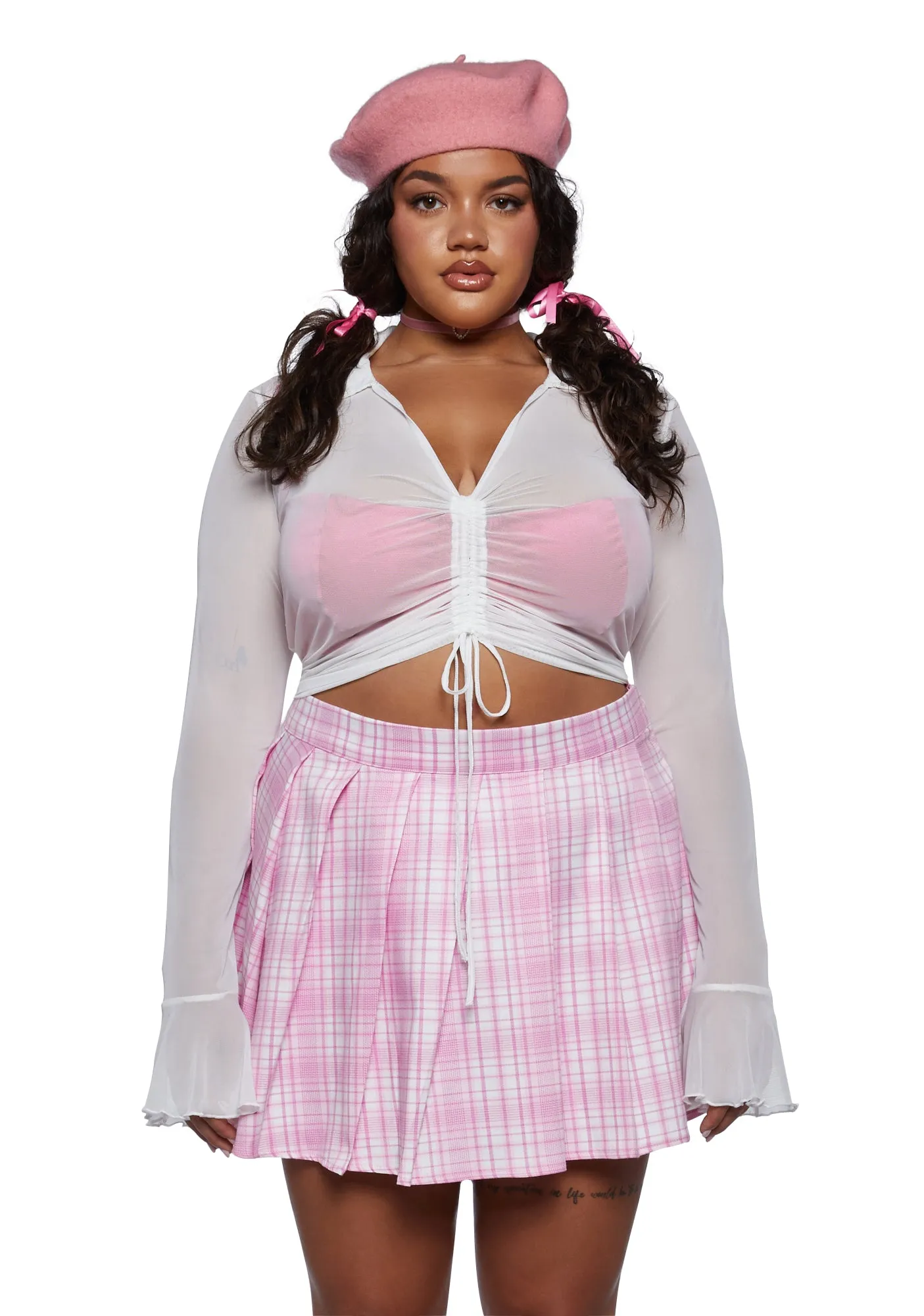 Plus Ascend Your Throne Crop Top sold by Dolls Kill