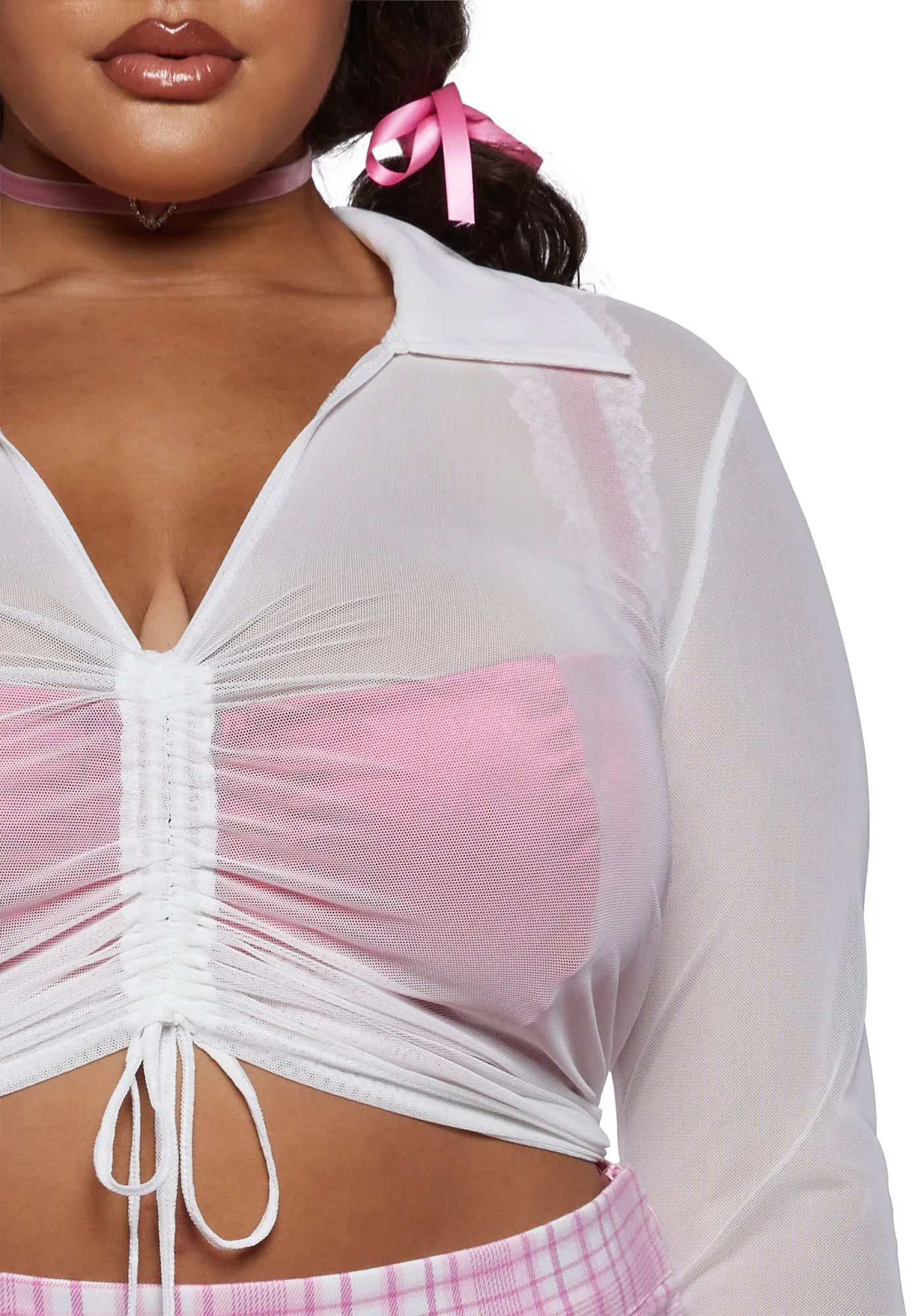 Plus Ascend Your Throne Crop Top sold by Dolls Kill product image thumbnail 5