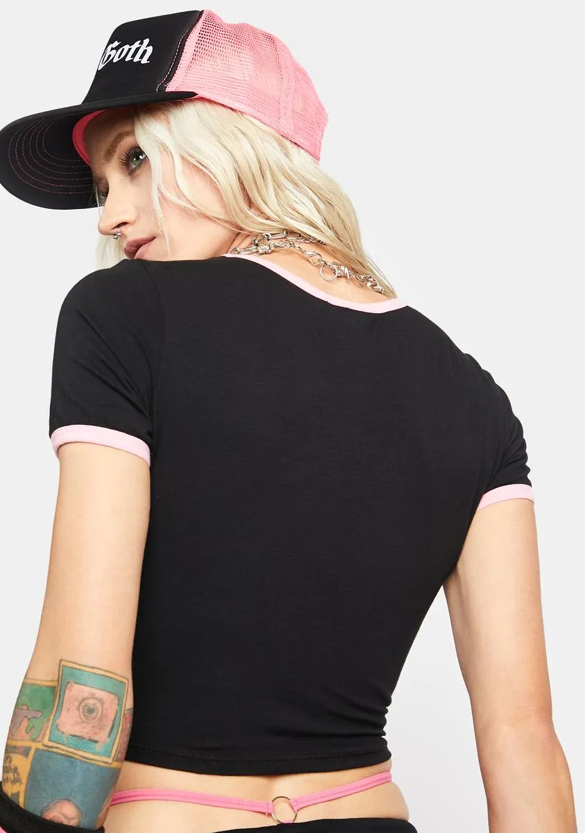 Suck It Lips Graphic Tee sold by Dolls Kill product image thumbnail 4