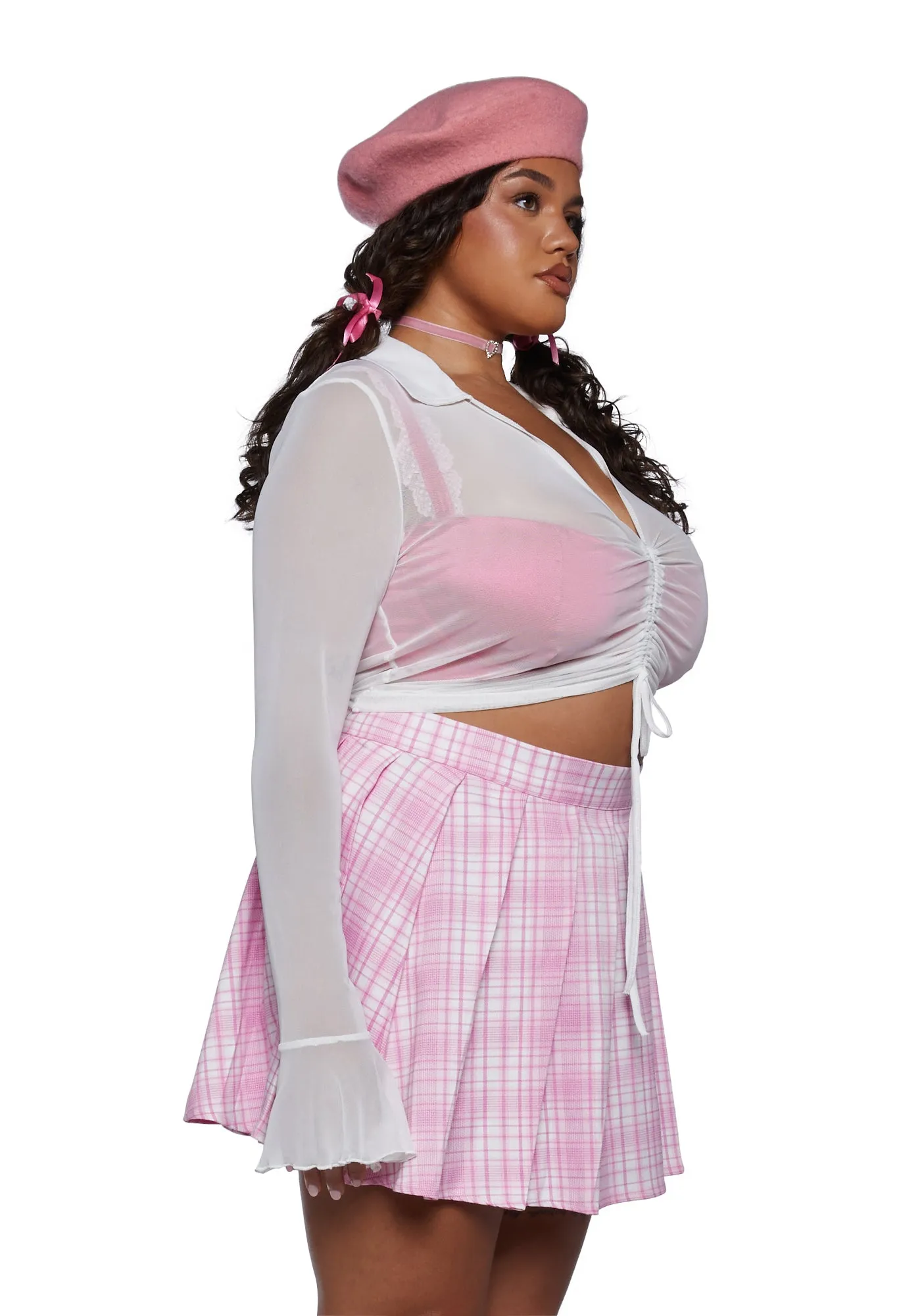 Plus Ascend Your Throne Crop Top sold by Dolls Kill product image thumbnail 3