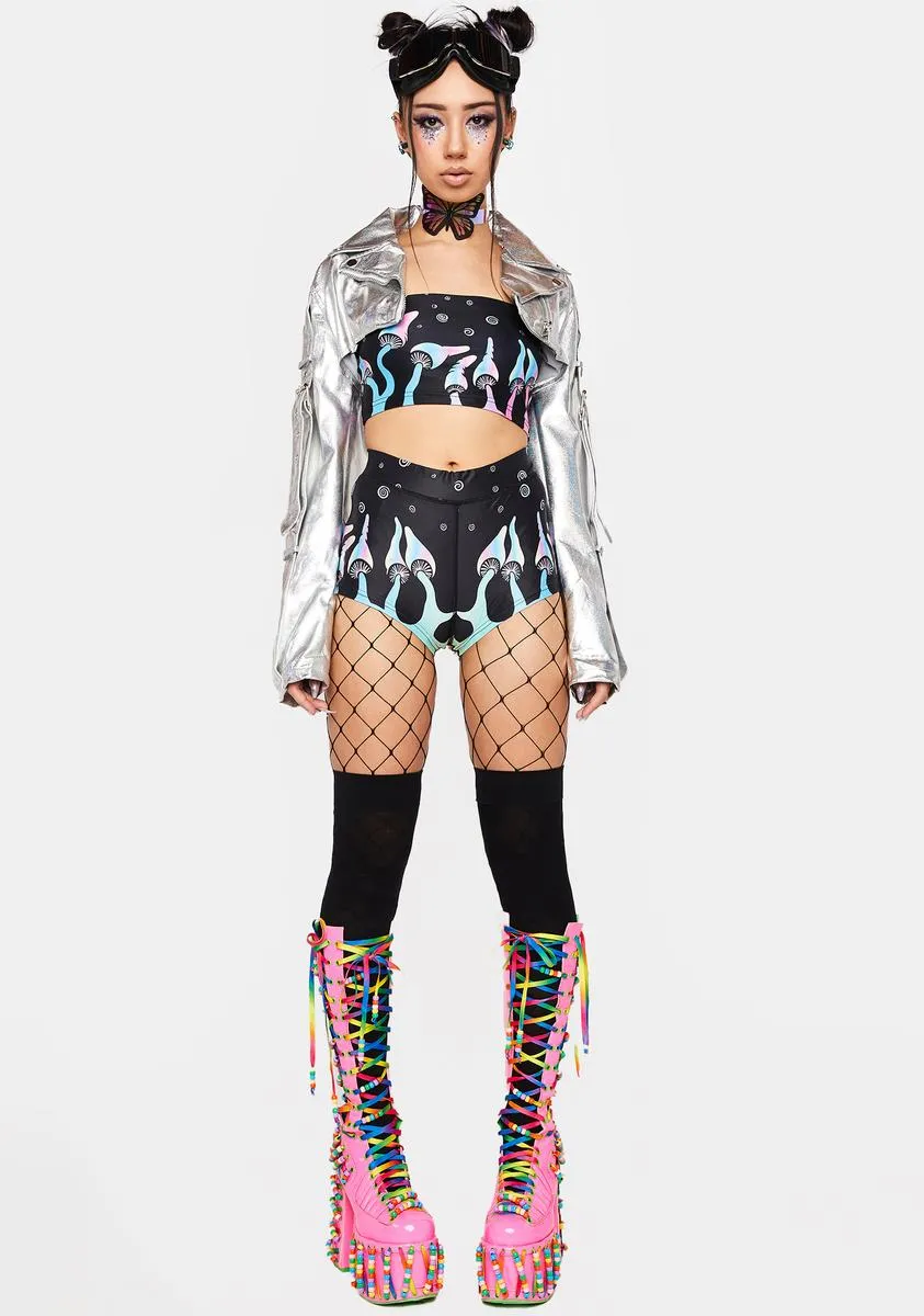 Mushroom Booty Shorts Set sold by Dolls Kill product image thumbnail 3