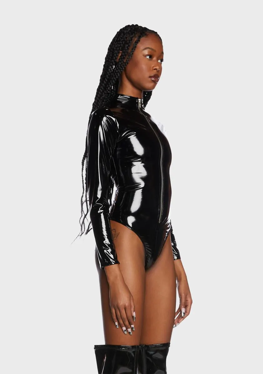 Zipper Long Sleeve Bodysuit sold by Dolls Kill product image thumbnail 3