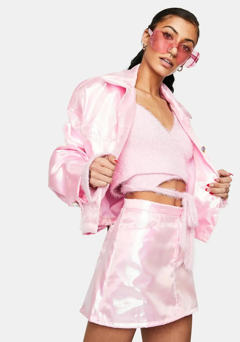 Light Pink Fairy Dust Mini Skirt sold by Dolls Kill product image thumbnail 2