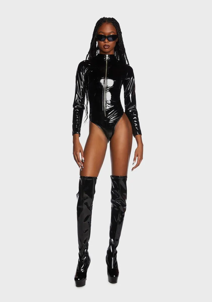 Zipper Long Sleeve Bodysuit sold by Dolls Kill product image thumbnail 5