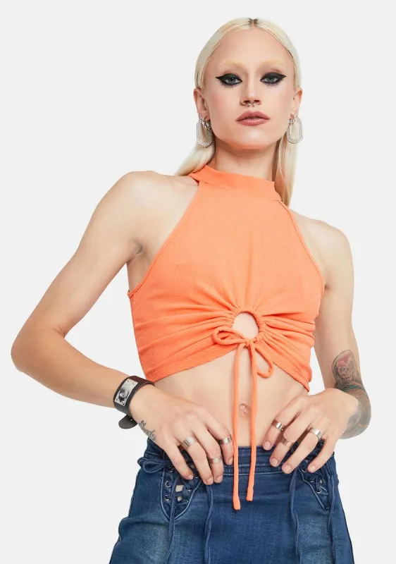 Crush Let Me Go Keyhole Crop Top sold by Dolls Kill