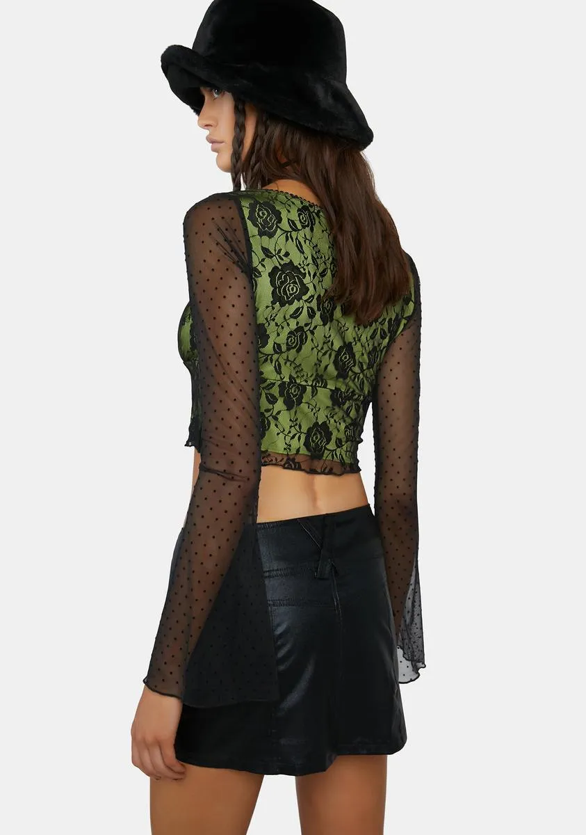 Midnight Hung Up On You Mini Skort sold by Dolls Kill product image thumbnail 4