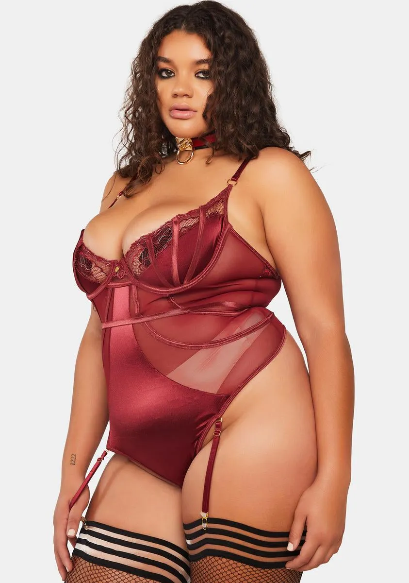 Plus Rock All Night Satin Teddy sold by Dolls Kill product image thumbnail 2