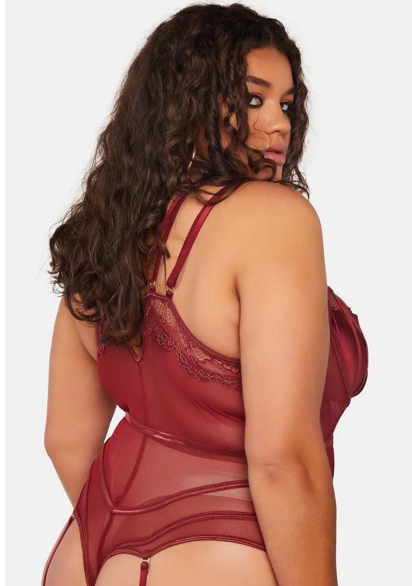 Plus Rock All Night Satin Teddy sold by Dolls Kill product image thumbnail 4