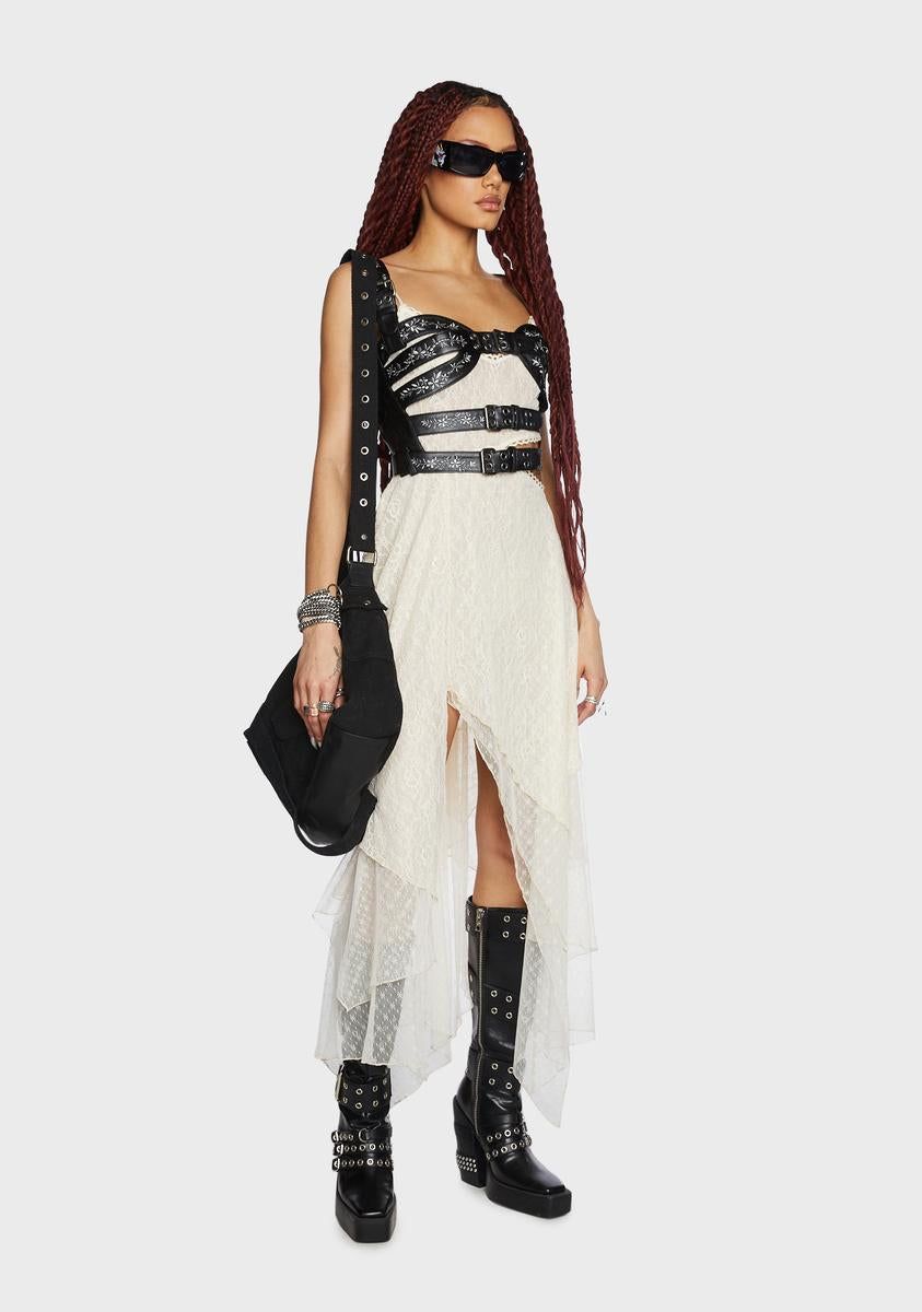 Divided Attention Harness Top - Vegan Leather sold by Dolls Kill product image thumbnail 5