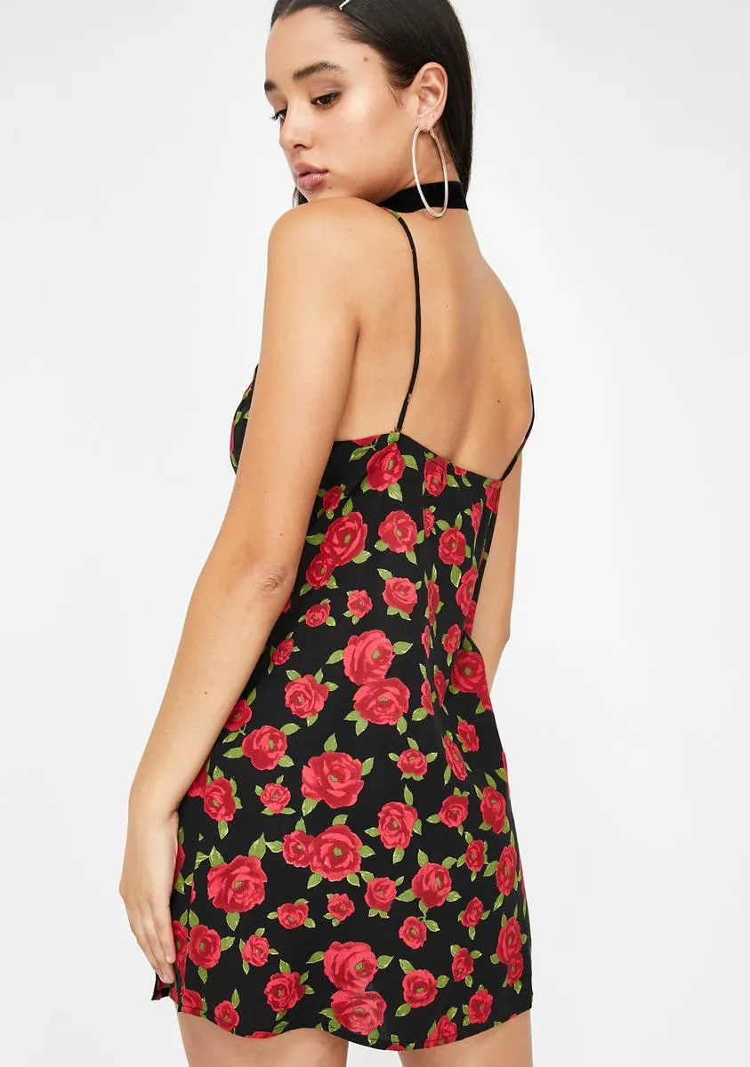 Roaming Rose Datista Slip Dress sold by Dolls Kill product image thumbnail 4