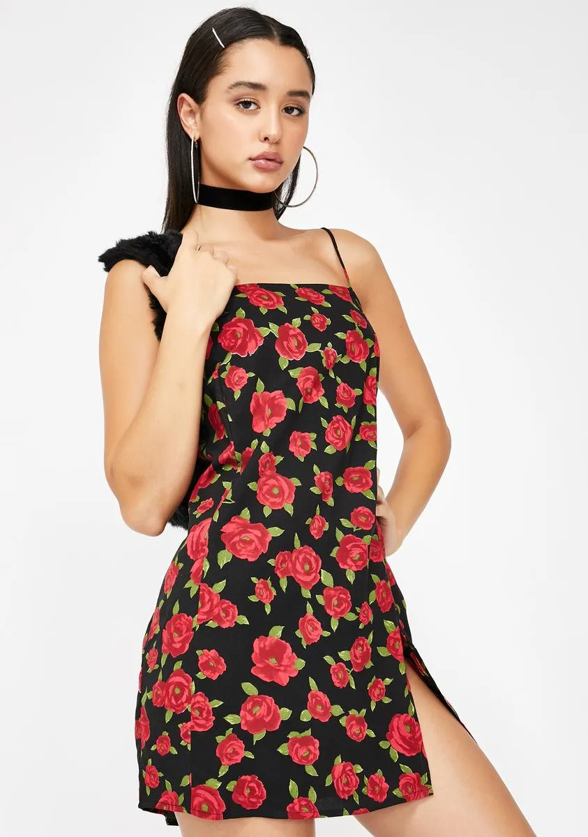 Roaming Rose Datista Slip Dress sold by Dolls Kill product image thumbnail 2