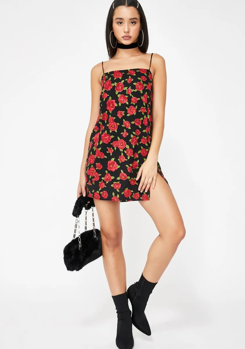 Roaming Rose Datista Slip Dress sold by Dolls Kill product image thumbnail 3