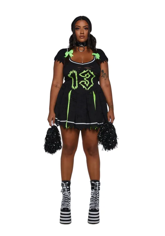 Plus So Cold Hearted Cheerleader Costume sold by Dolls Kill