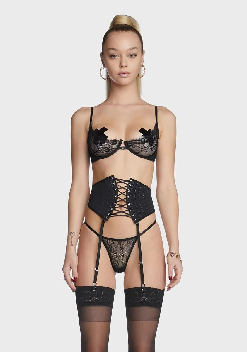 Carina Lace-Up Waspie sold by Dolls Kill