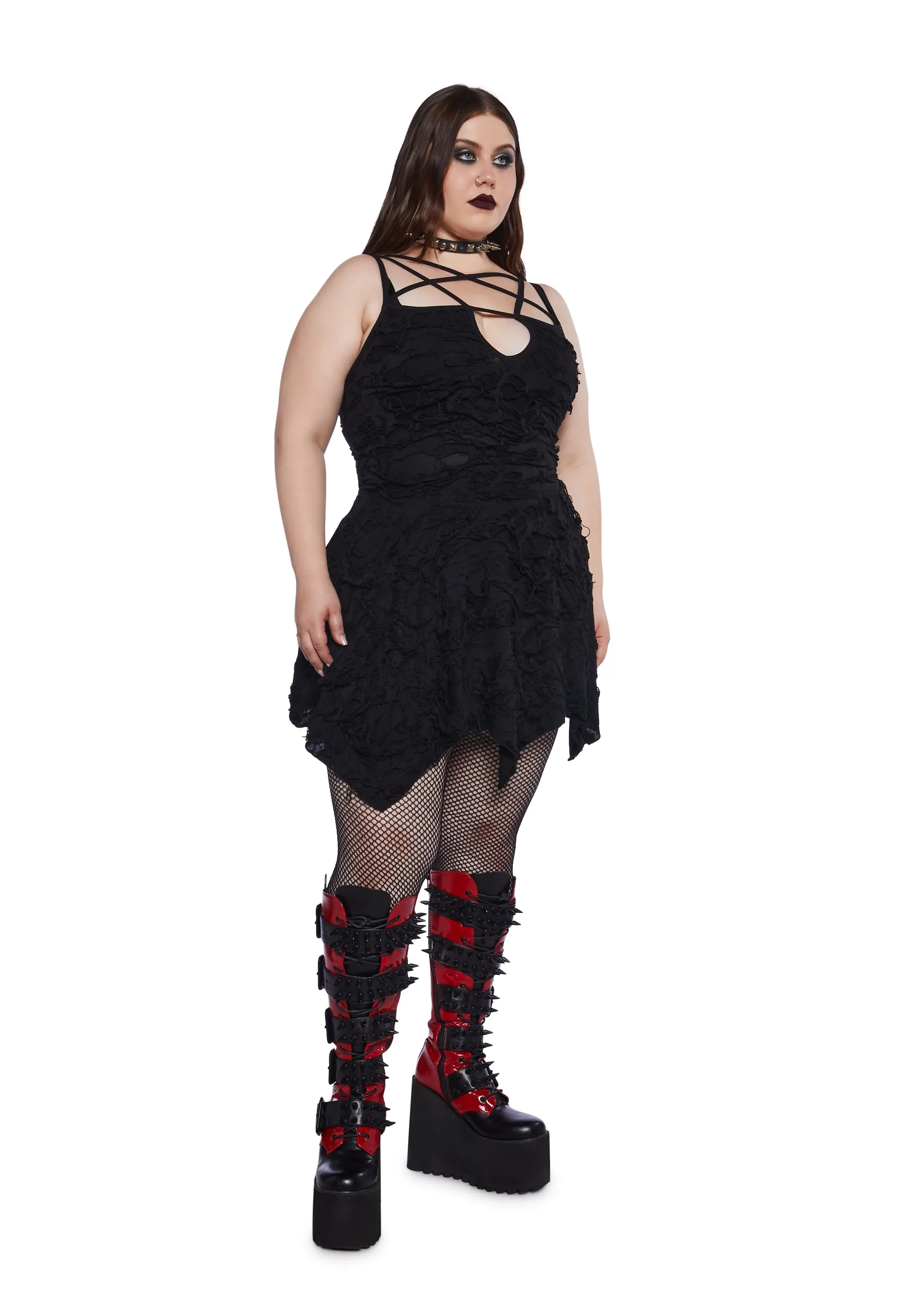 Plus Hex Vex Mini Dress sold by Dolls Kill product image thumbnail 2