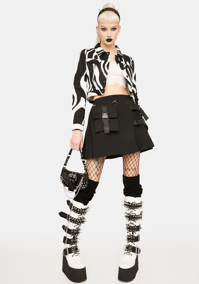 Goth Buckle Mini Skirt sold by Dolls Kill product image thumbnail 3