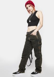 Mineral Wash Carpenter Pants sold by Dolls Kill
