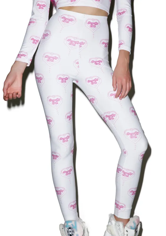 Dorothy Heart Leggings sold by Dolls Kill