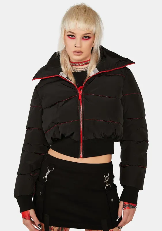 Hell Froze Over Puffer Jacket sold by Dolls Kill