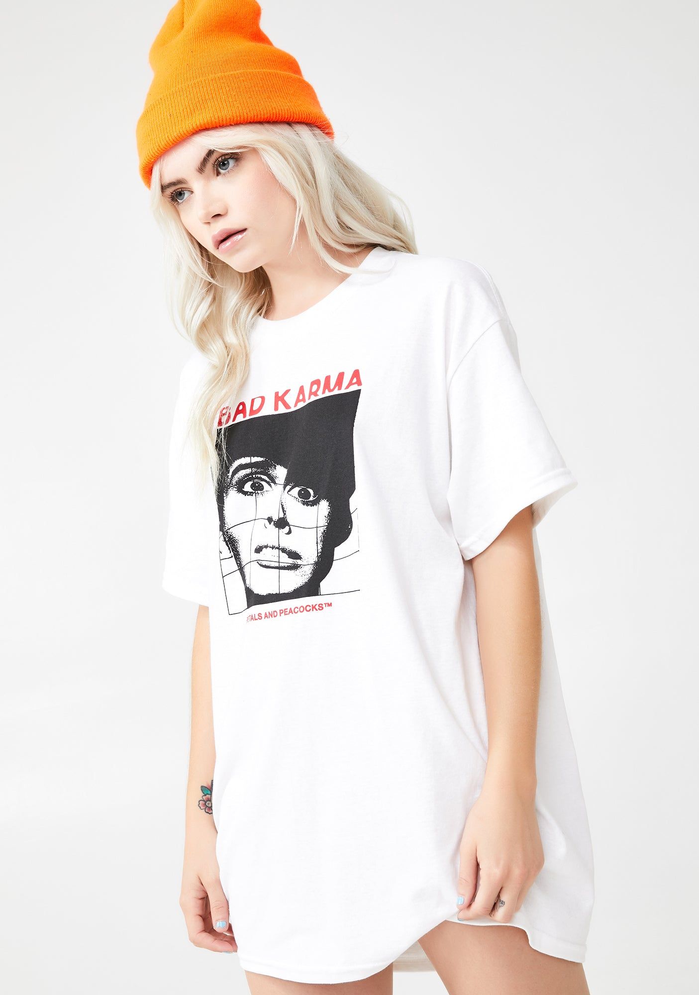 Bad Karma Graphic Tee sold by Dolls Kill product image thumbnail 4