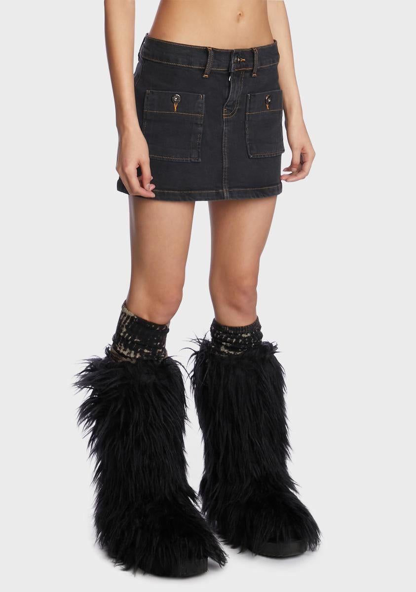 Pocket Denim Mini Skirt sold by Dolls Kill product image thumbnail 3