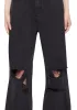 High Rise Wide Leg Skater Denim Jeans sold by Dolls Kill