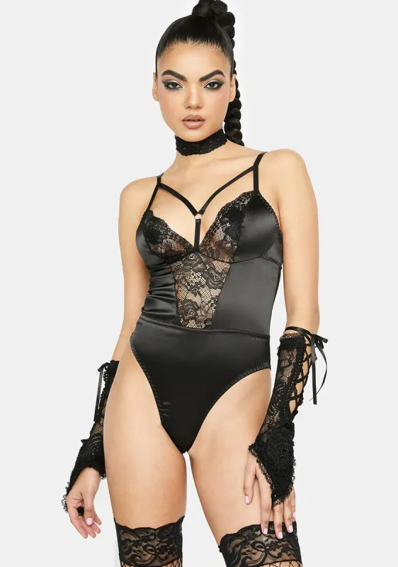 Forever Your Favorite Satin Teddy sold by Dolls Kill