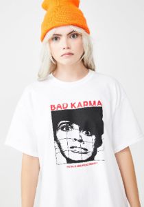 Bad Karma Graphic Tee sold by Dolls Kill
