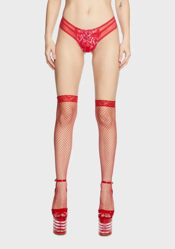 Change Of Pace Crotchless Thong sold by Dolls Kill