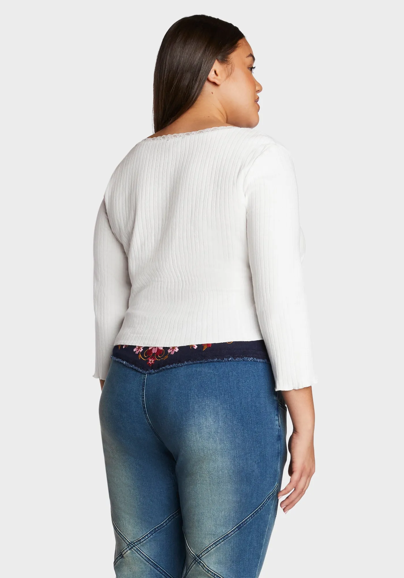 Plus Sidewalk Stroll Crop Cardigan sold by Dolls Kill product image thumbnail 4