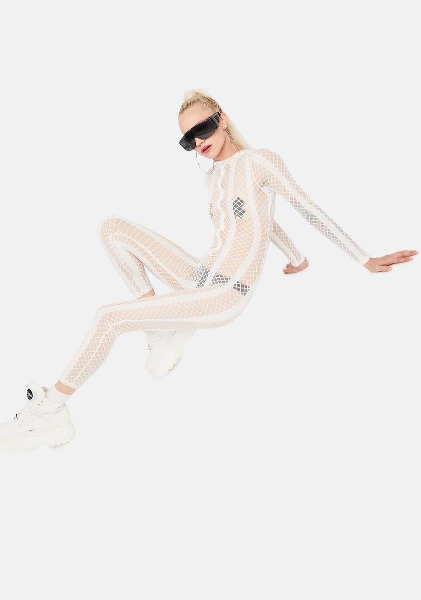 Purely Your Bad Habit Fishnet Catsuit sold by Dolls Kill product image thumbnail 2