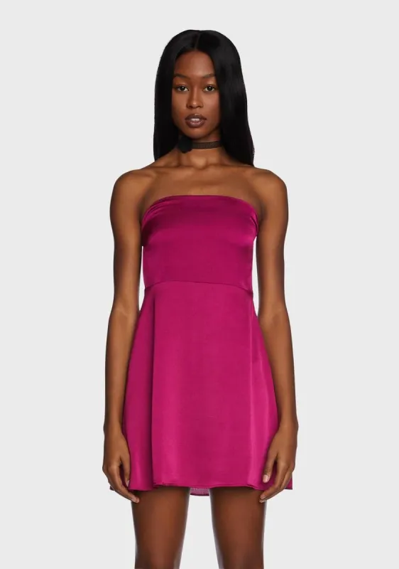 Sassy But Classy Satin Dress sold by Dolls Kill